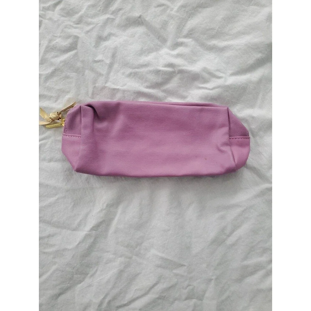 Sephora Make-up Bag & Unknown Brand (Lot Of 2) Purple/Buffalo Plaid/Faux Leather